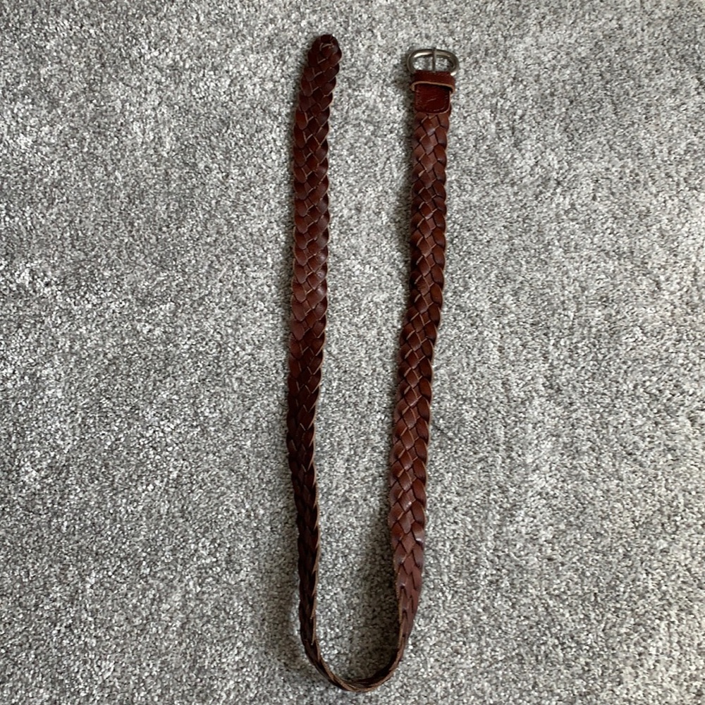 American Eagle Braided Leather Belt